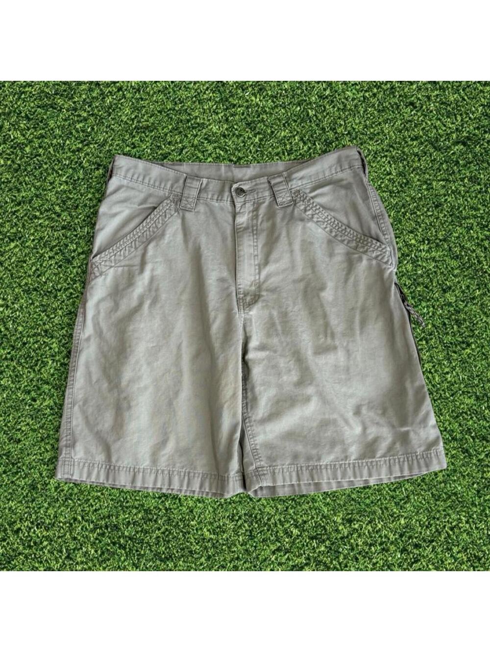 Y2K Vintage Wrangler Outdoors Cream Beige Shorts Size 34
